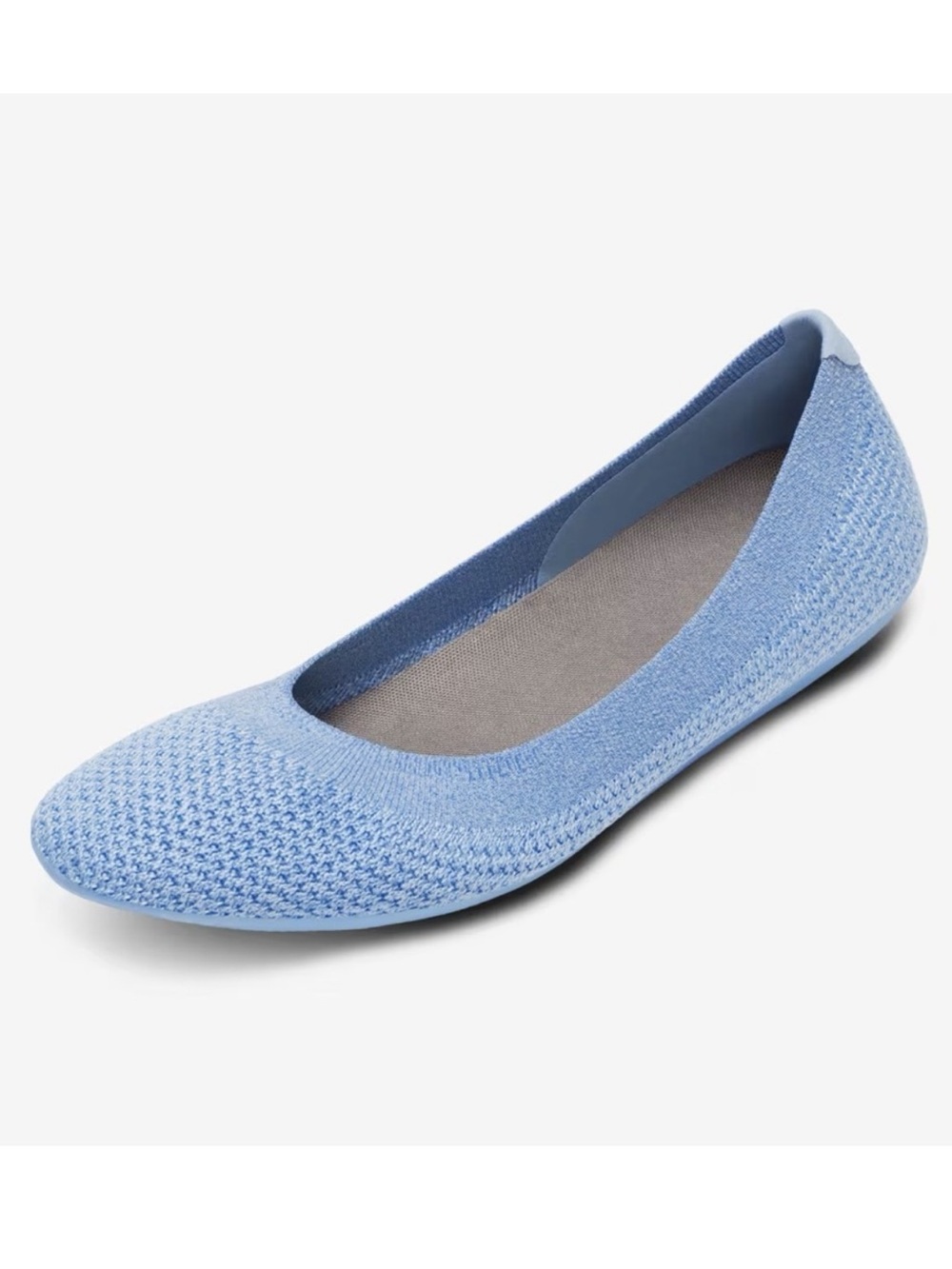 Allbirds Tree Breezers Arid Blue Knit Ballet Flats Women’s Size 8